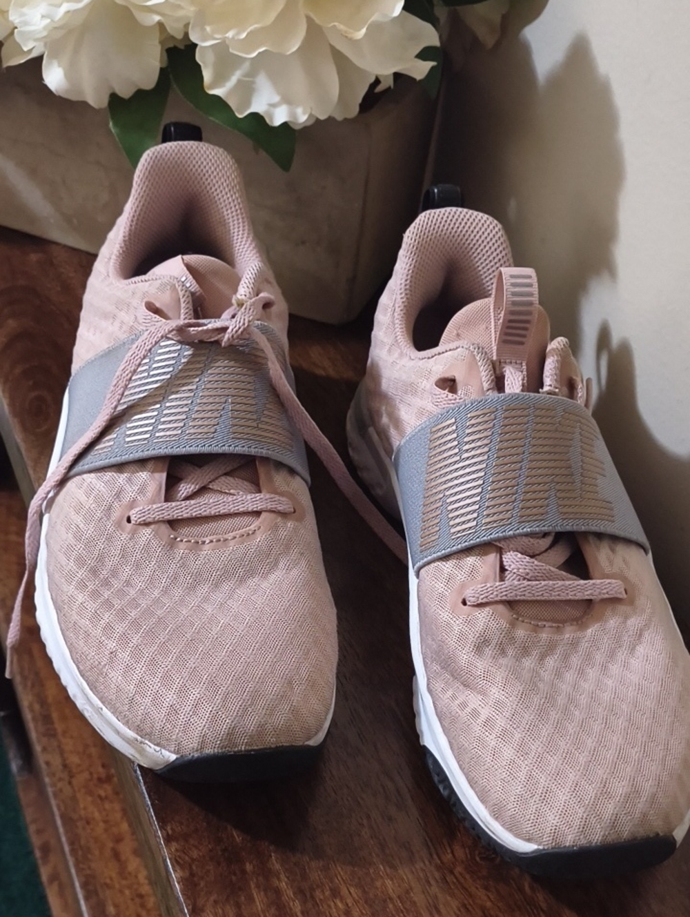 Women's Pink Athletic Sneakers with Supportive Strap